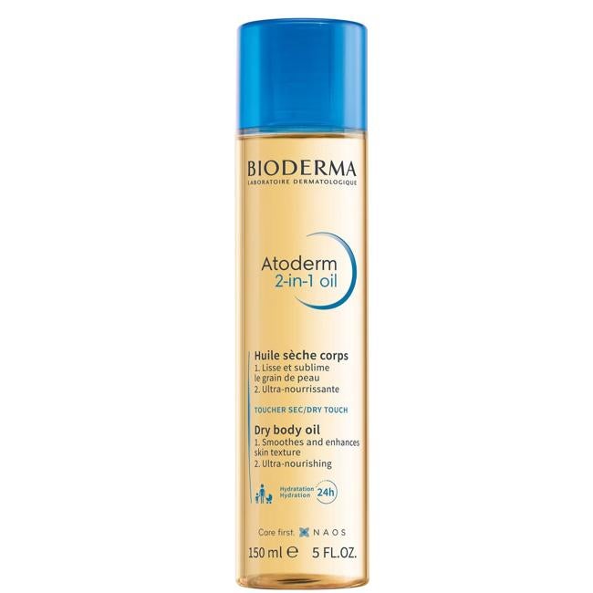 Atodermo 2 en 1 aceite de cuerpo seco del bioderm